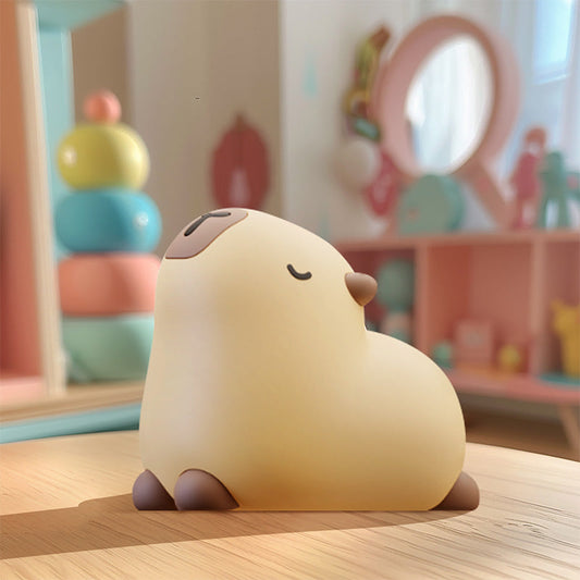 Squishy Silicone Yoga Capybara LED Night Light - Perfect Gift for Kids and Girls $ 32.99