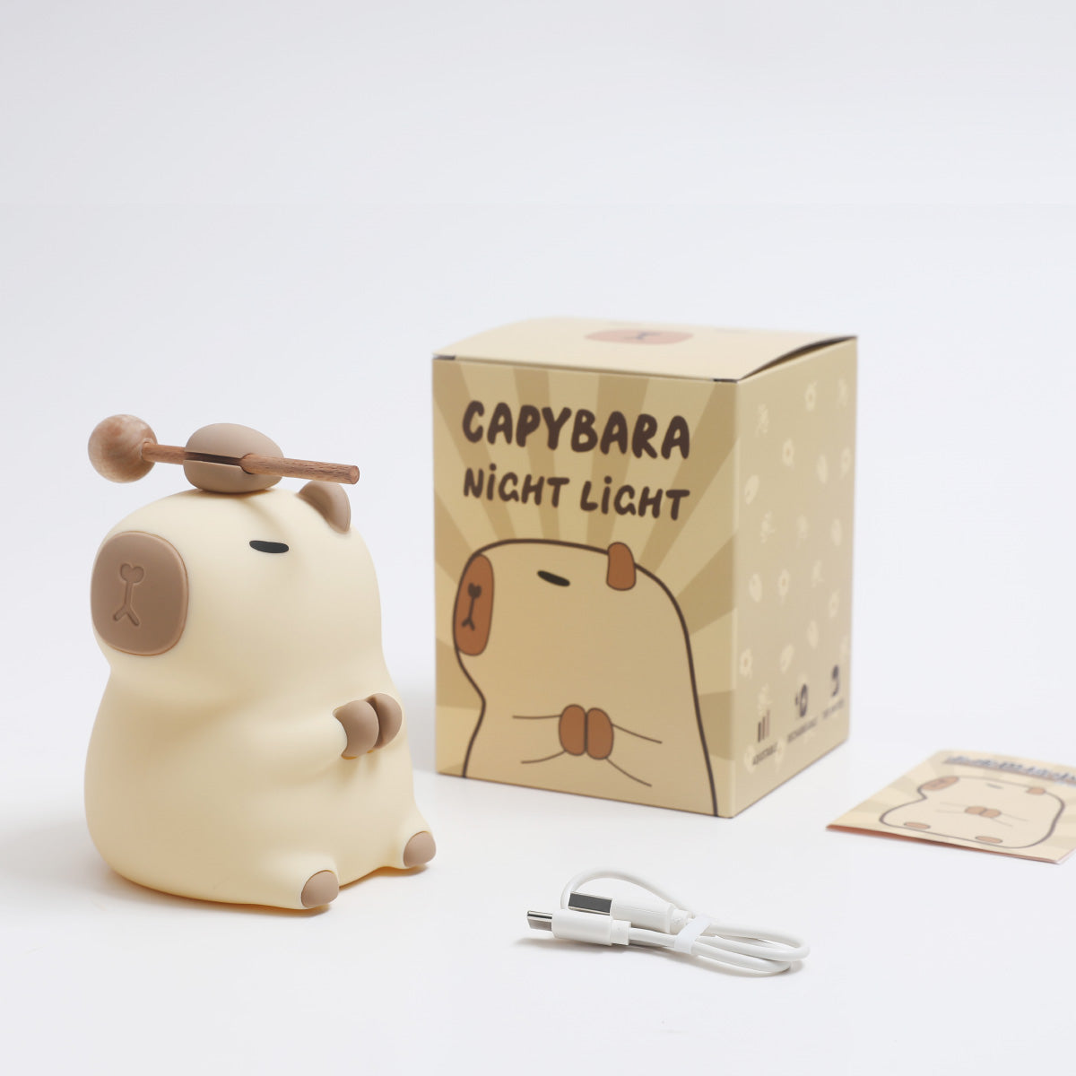 2025 Capybara Squishy Silicone Night Light - Perfect Gift for Kids and Girls