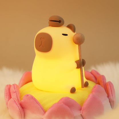 2025 Capybara Squishy Silicone Night Light - Perfect Gift for Kids and Girls