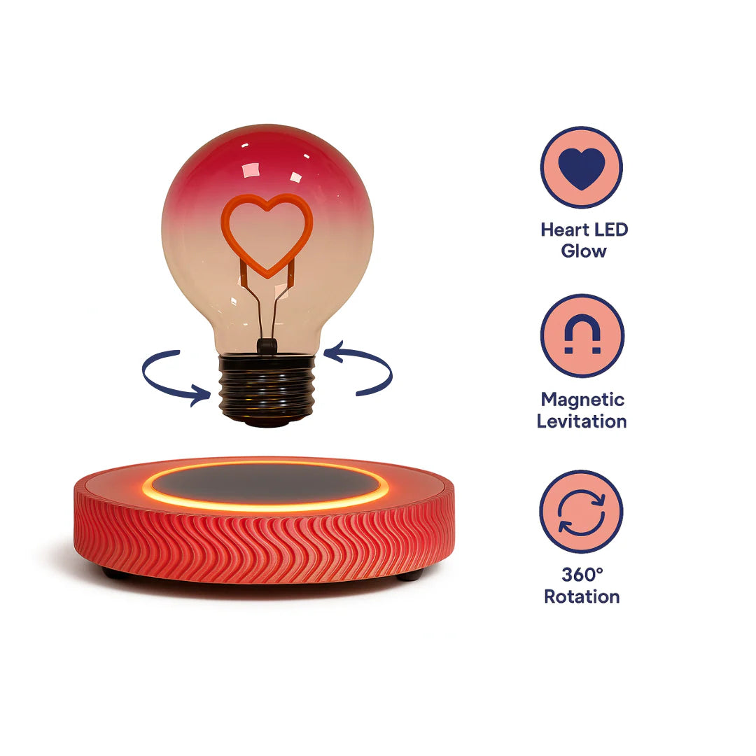 mrpumpkinligh Heart – Levitating Lamp with Heart Glow