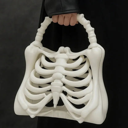 Halloween Gothic Skeleton Ribcage Handbag