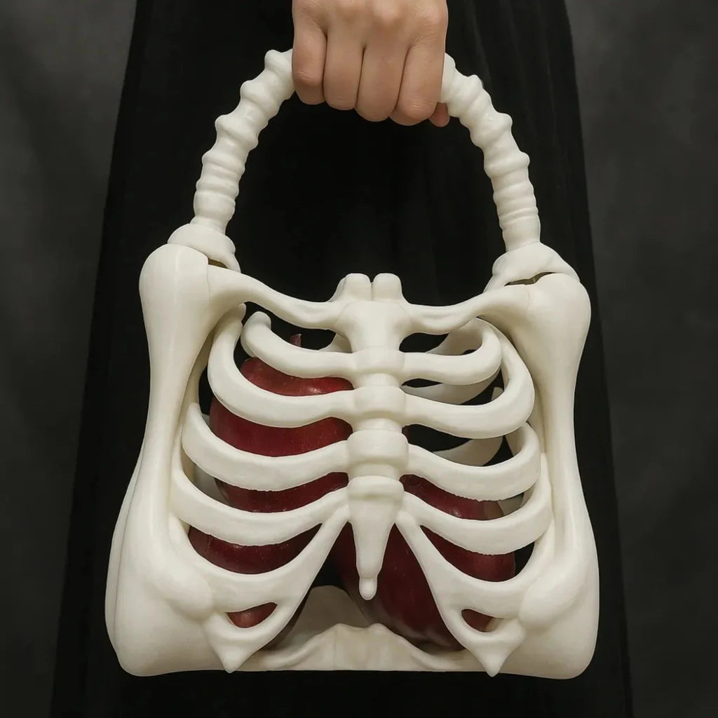 Halloween Gothic Skeleton Ribcage Handbag