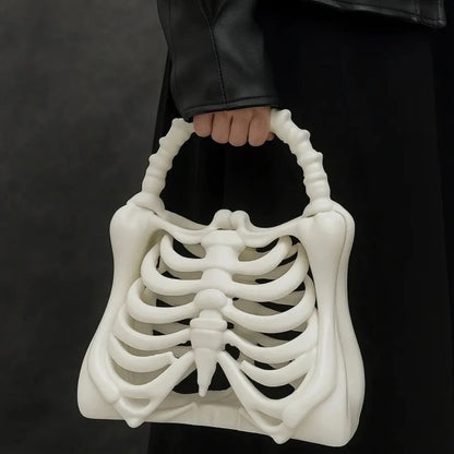 Halloween Gothic Skeleton Ribcage Handbag