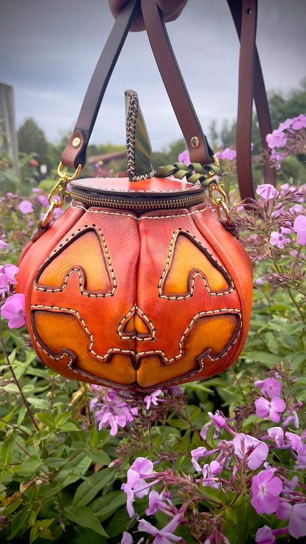 🎃Halloween Handmade Leather Pumpkin Bag