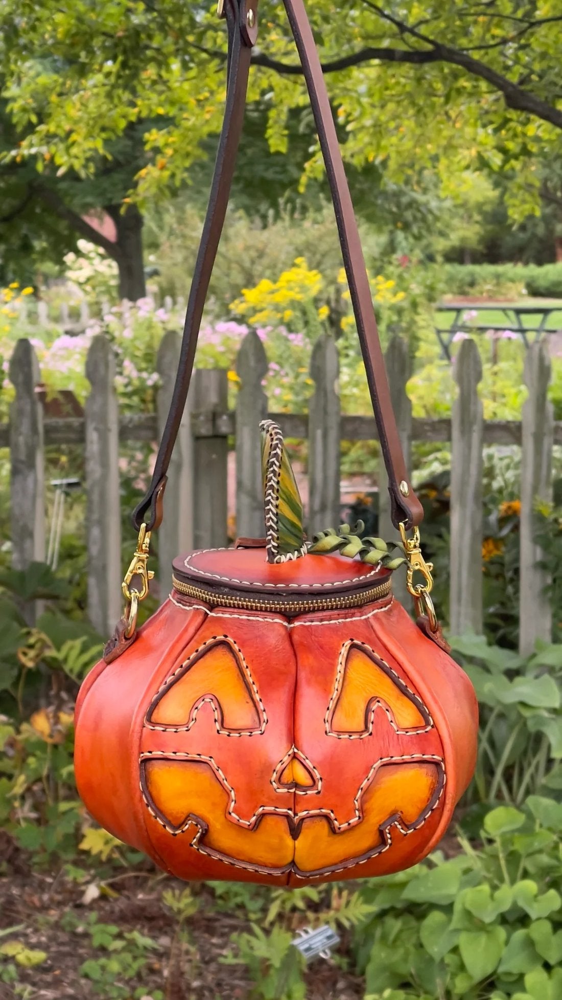 🎃Halloween Handmade Leather Pumpkin Bag