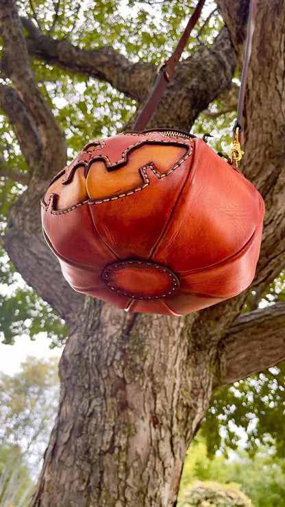 🎃Halloween Handmade Leather Pumpkin Bag