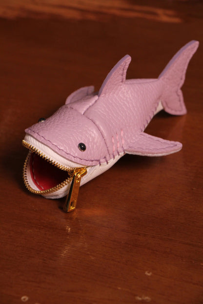 Handmade Leather Shark Coin Purse