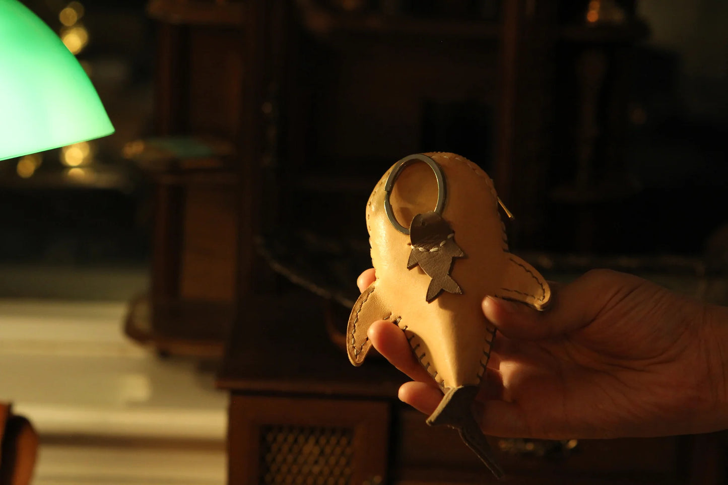 Handmade Leather Shark Coin Purse