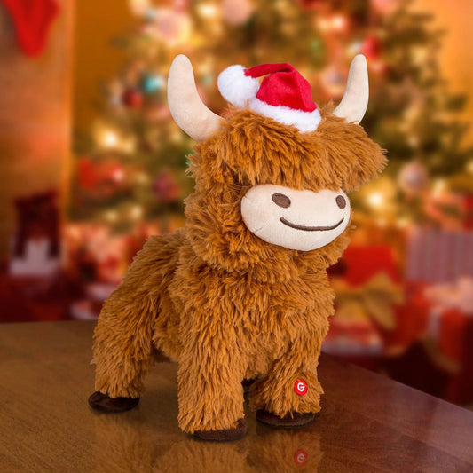 Singing & Dancing Animated Highland Cow