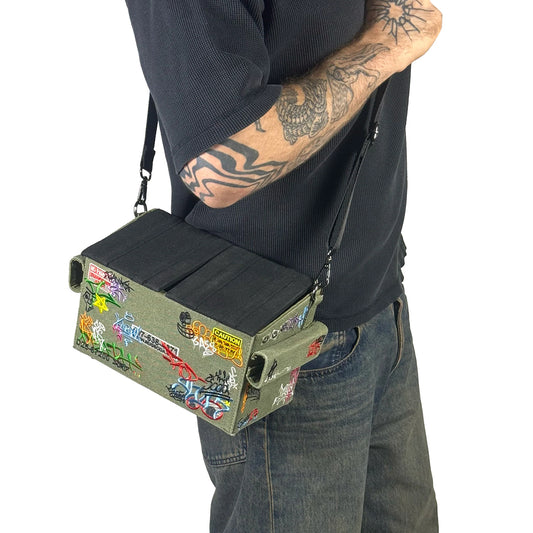 Embroidered Graffiti Dumpster Bag
