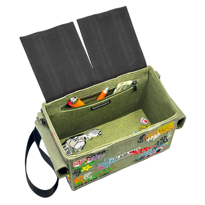 Embroidered Graffiti Dumpster Bag