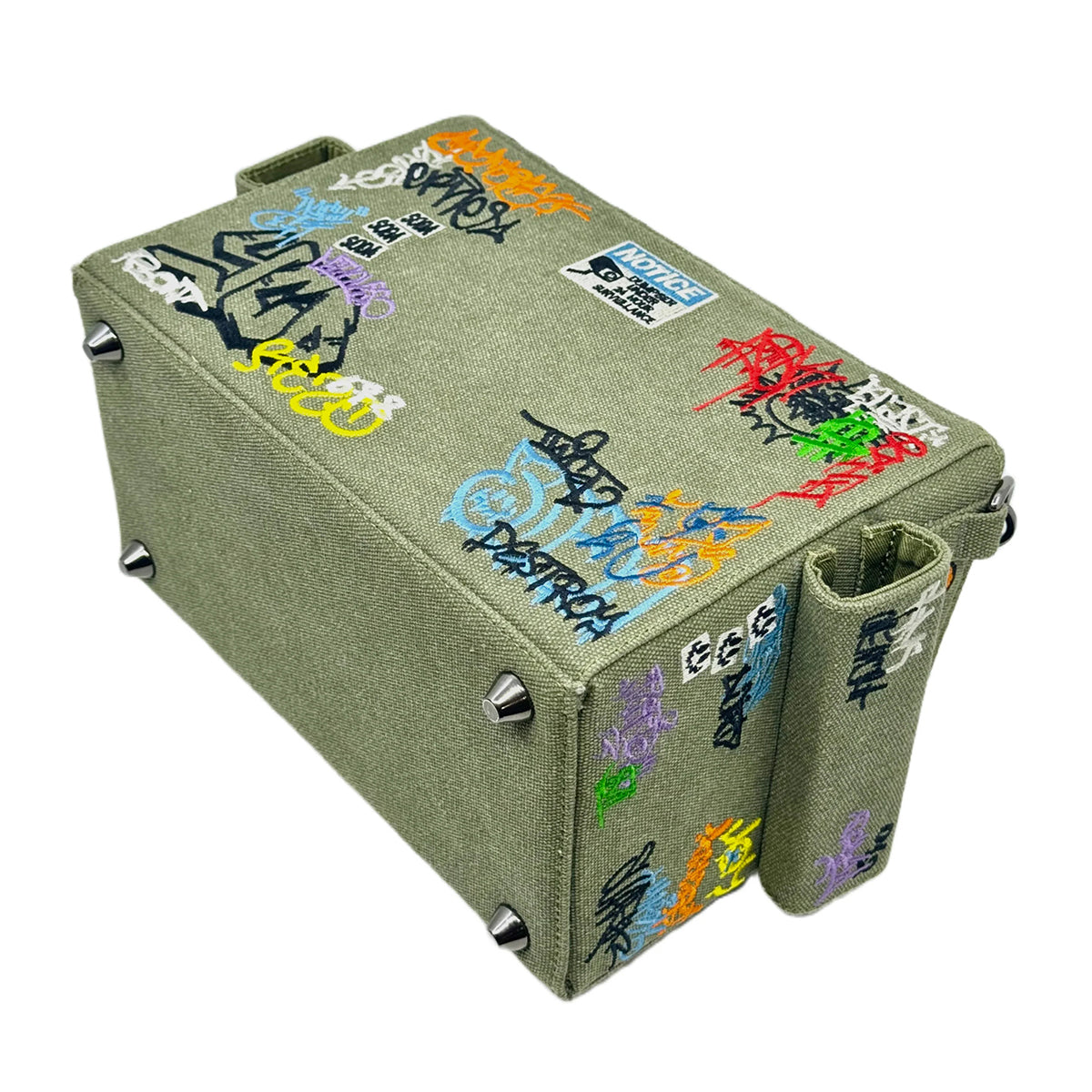 Embroidered Graffiti Dumpster Bag