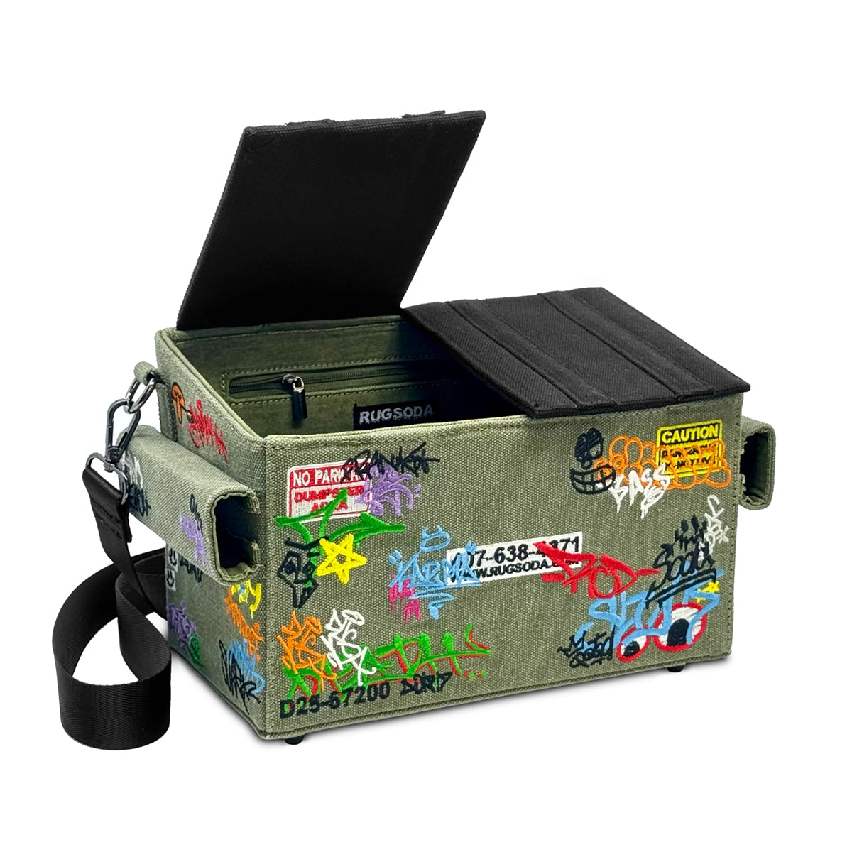 Embroidered Graffiti Dumpster Bag