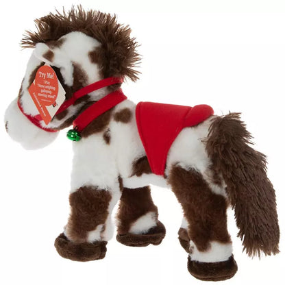 Spotted Electric Plush Horse