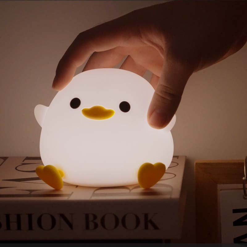 Duck Night Light Silicone Dimmable Nursery Nightlight