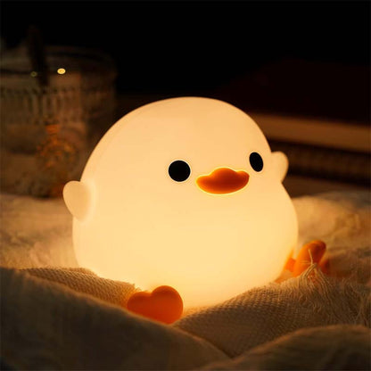 Duck Night Light Silicone Dimmable Nursery Nightlight