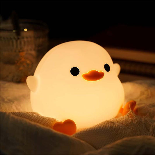 Duck Night Light Silicone Dimmable Nursery Nightlight