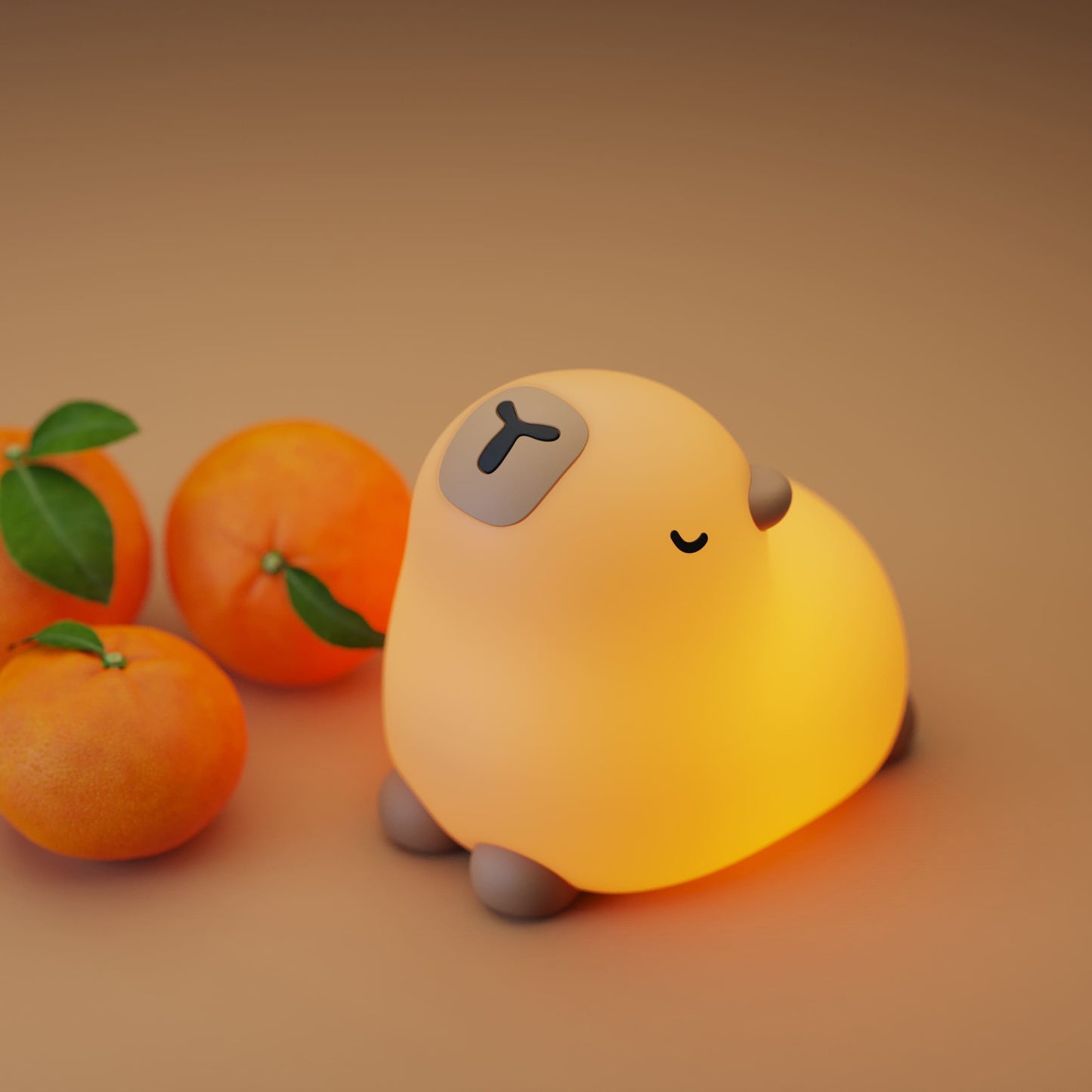 Squishy Silicone Yoga Capybara LED Night Light - Perfect Gift for Kids and Girls $ 32.99