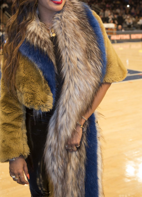 Stylish Faux Fur Cape Jacket