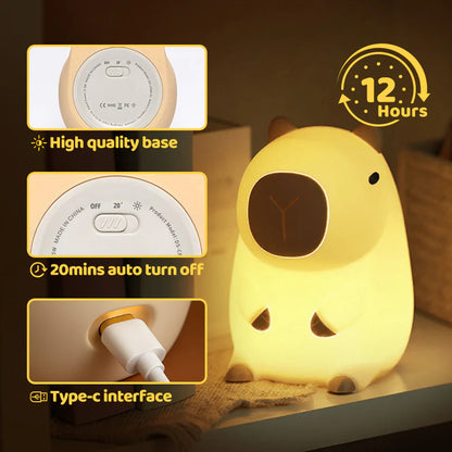mrpumpkinligh® Capybara Squishy Night Light - Perfect Gift
