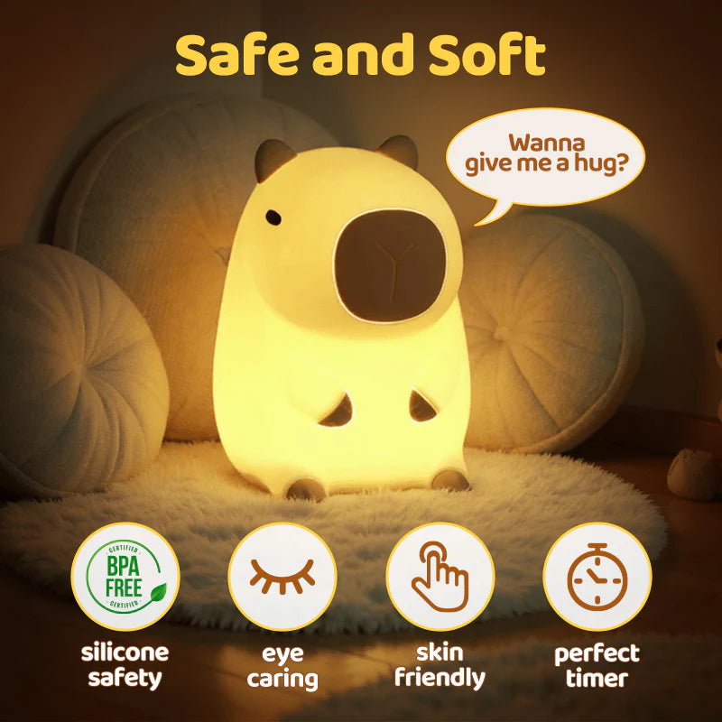 mrpumpkinligh® Capybara Squishy Night Light - Perfect Gift