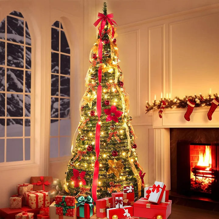 2025 Pop-Up Red Christmas Tree (Free Storage Bag)