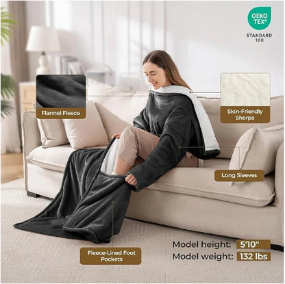 Winter electric heating robe