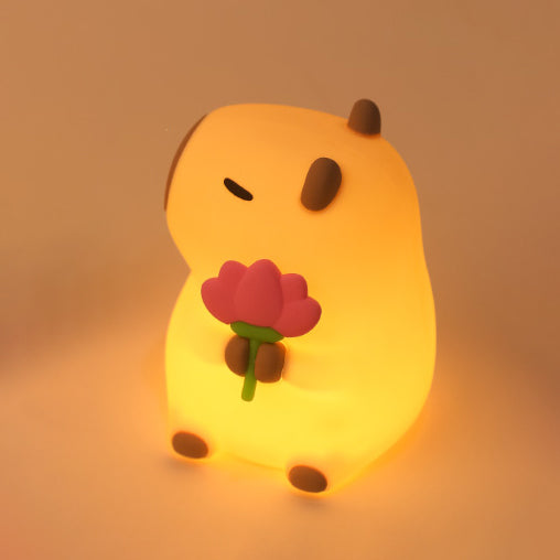 2025 Capybara Squishy Silicone Night Light - Perfect Gift for Kids and Girls