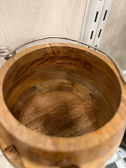 Halloween wooden pumpkin bucket