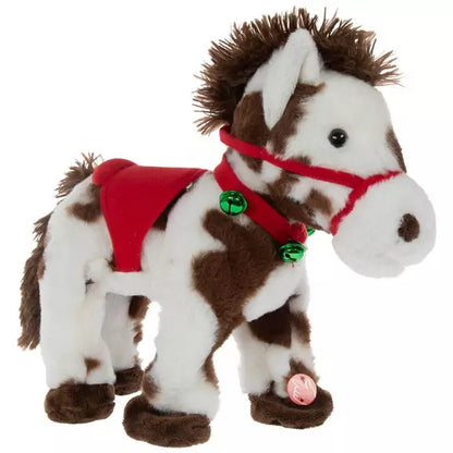 Spotted Electric Plush Horse